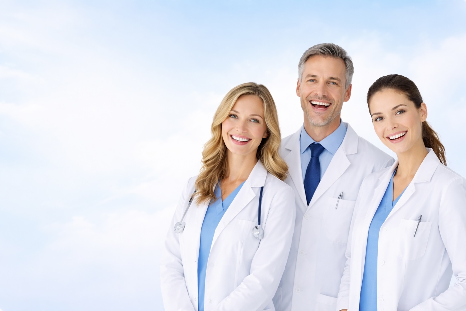 Smiling diverse patient