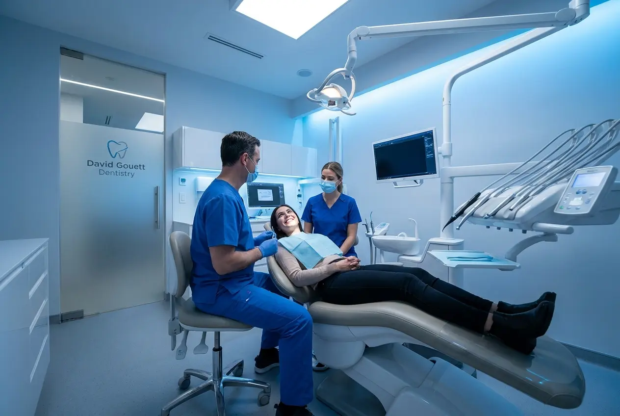 Serene dental clinic environment